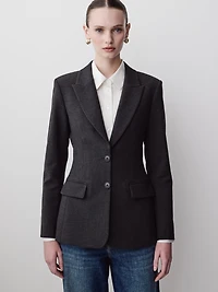 Two-Button Hourglass Blazer