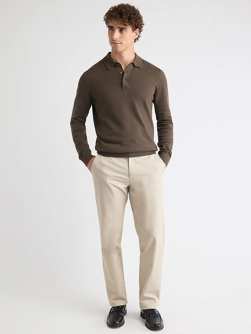 Pull Polo à Manches Longues