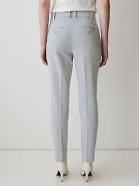 Pantalon Signature à Jambe Étroite et Taille Mi-Haute