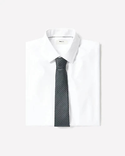 Slim-Fit Knit-Like Dress Shirt