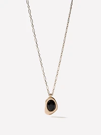 Necklace with Semi-Precious Stone Pendant