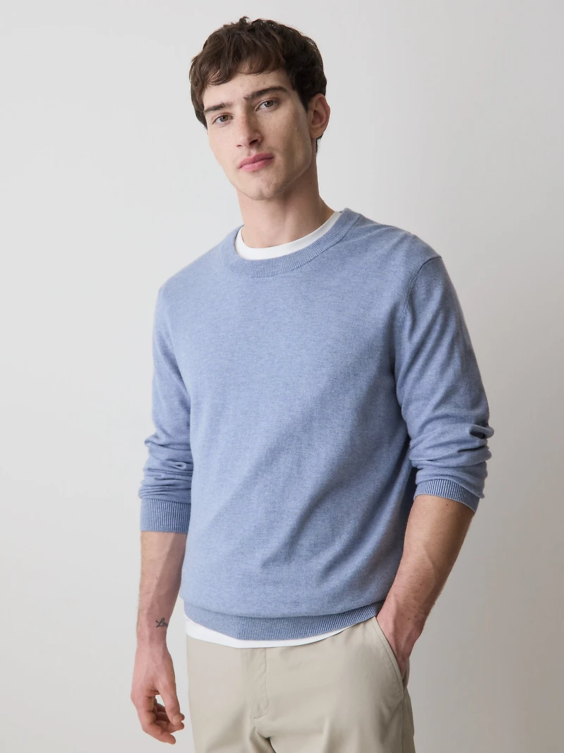 Long-Sleeve Crew-Neck Sweater