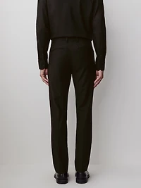 Essential Slim Fit Black Wool-Blend Suit Pant