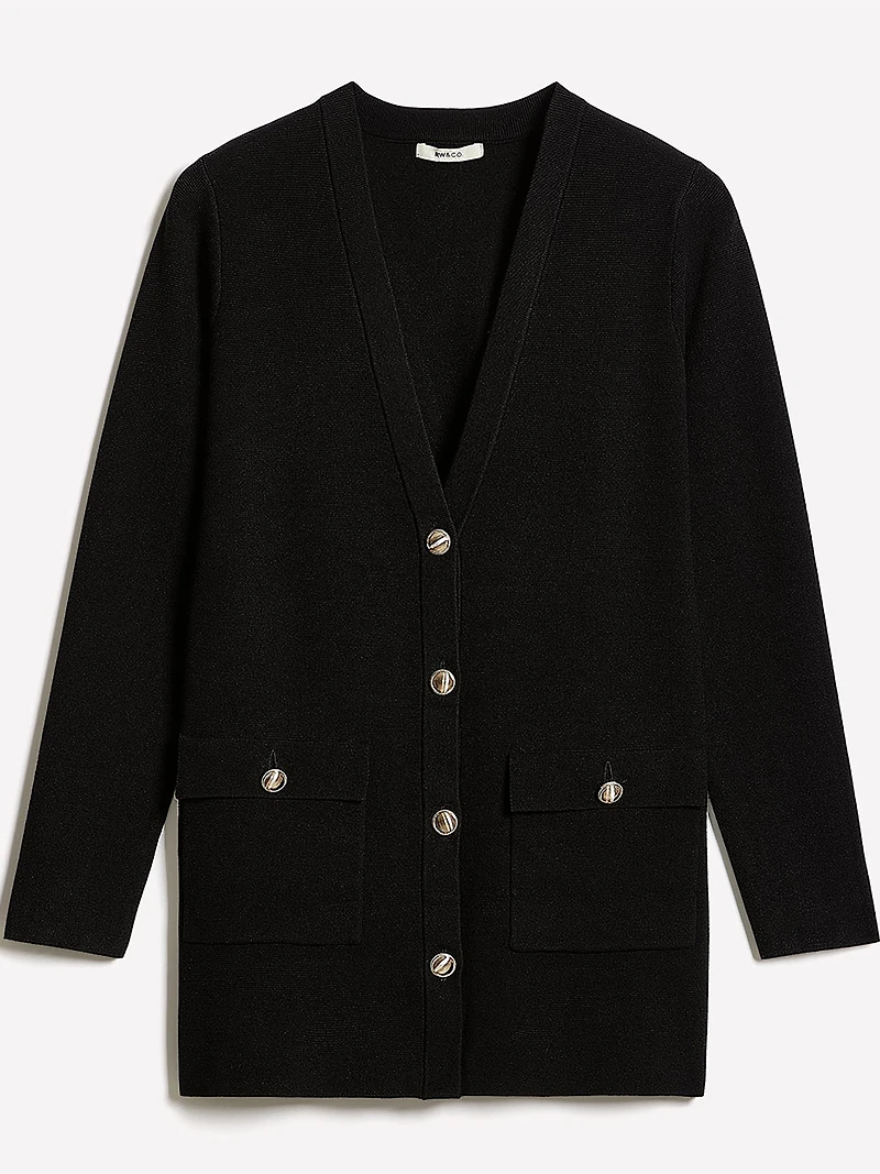 Long-Sleeve Long Cardigan