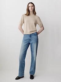Short-Sleeve Crew-Neck Sweater