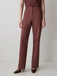 Pantalon Indispensable Coupe Signature à Jambe Large et Taille Haute