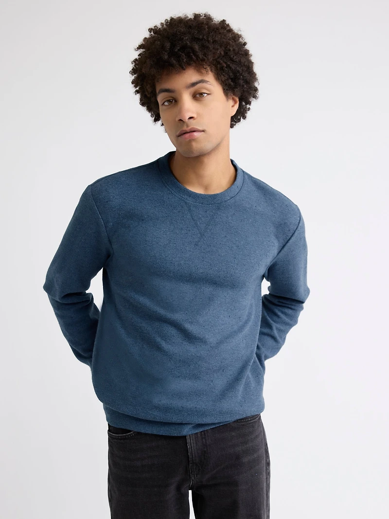 Pull Côtelé à Manches Longues et Col Rond