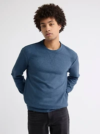 Pull Côtelé à Manches Longues et Col Rond