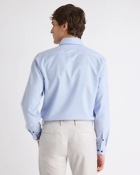 Light Blue Slim-Fit Dobby Dress Shirt