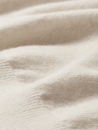 Short-Sleeve Mock-Neck Merino-Wool Sweater