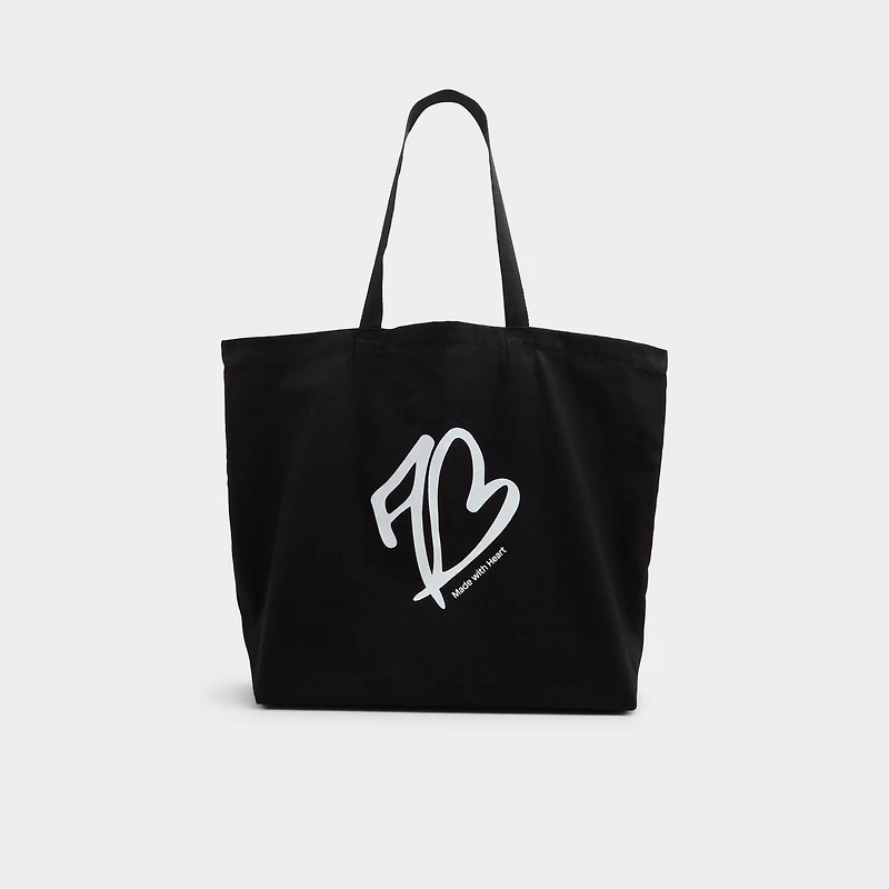 ALDO Made With Heart Tote in Black/white