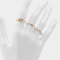 ALDO Sweetyheart Gold/clear Multi,