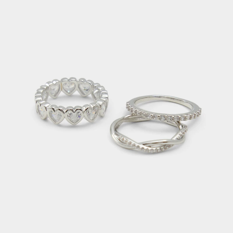 ALDO Lovestack Silver/clear Multi,