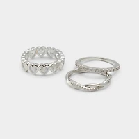ALDO Lovestack Silver/clear Multi,