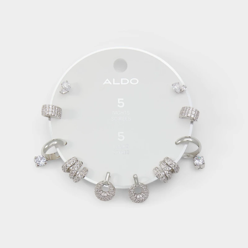 ALDO Fivelooks in Silver/clear Multi
