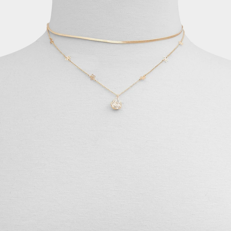 ALDO Teardrop in Gold/clear Multi