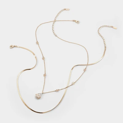 ALDO Teardrop in Gold/clear Multi