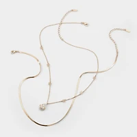 ALDO Teardrop in Gold/clear Multi