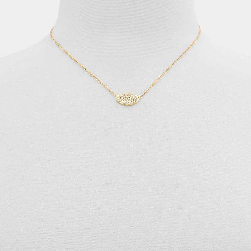 ALDO Eyenecklace in Gold/clear Multi