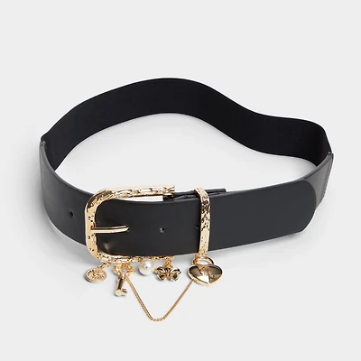 ALDO Charmedbelt in Black/gold Multi