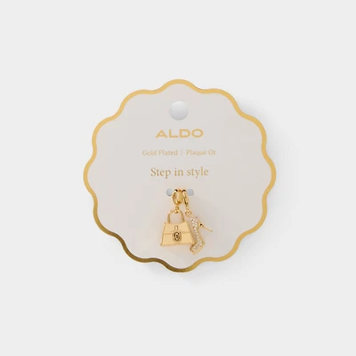 ALDO Icons in Gold/clear Multi