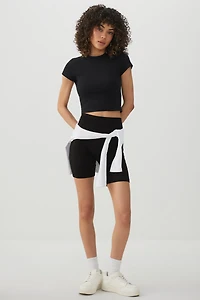 High-Waisted Biker Shorts