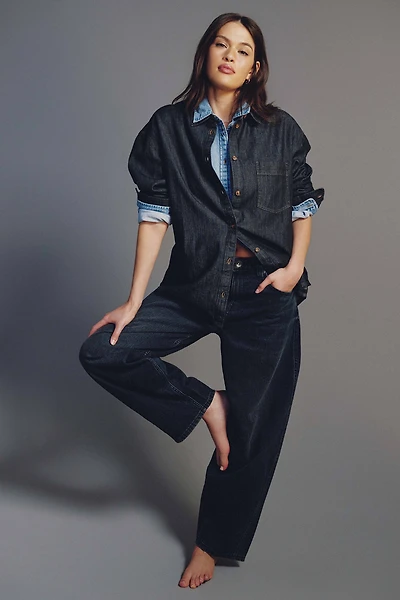 The Indie Fit High Rise Barrel Jean