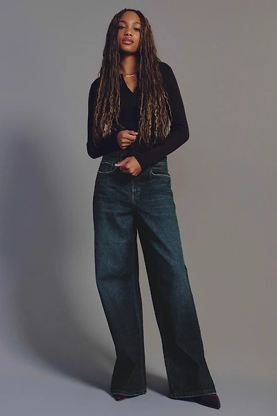 Jean jambe large et taille haute coupe Héritage