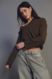 V-Neck Knit Sweater