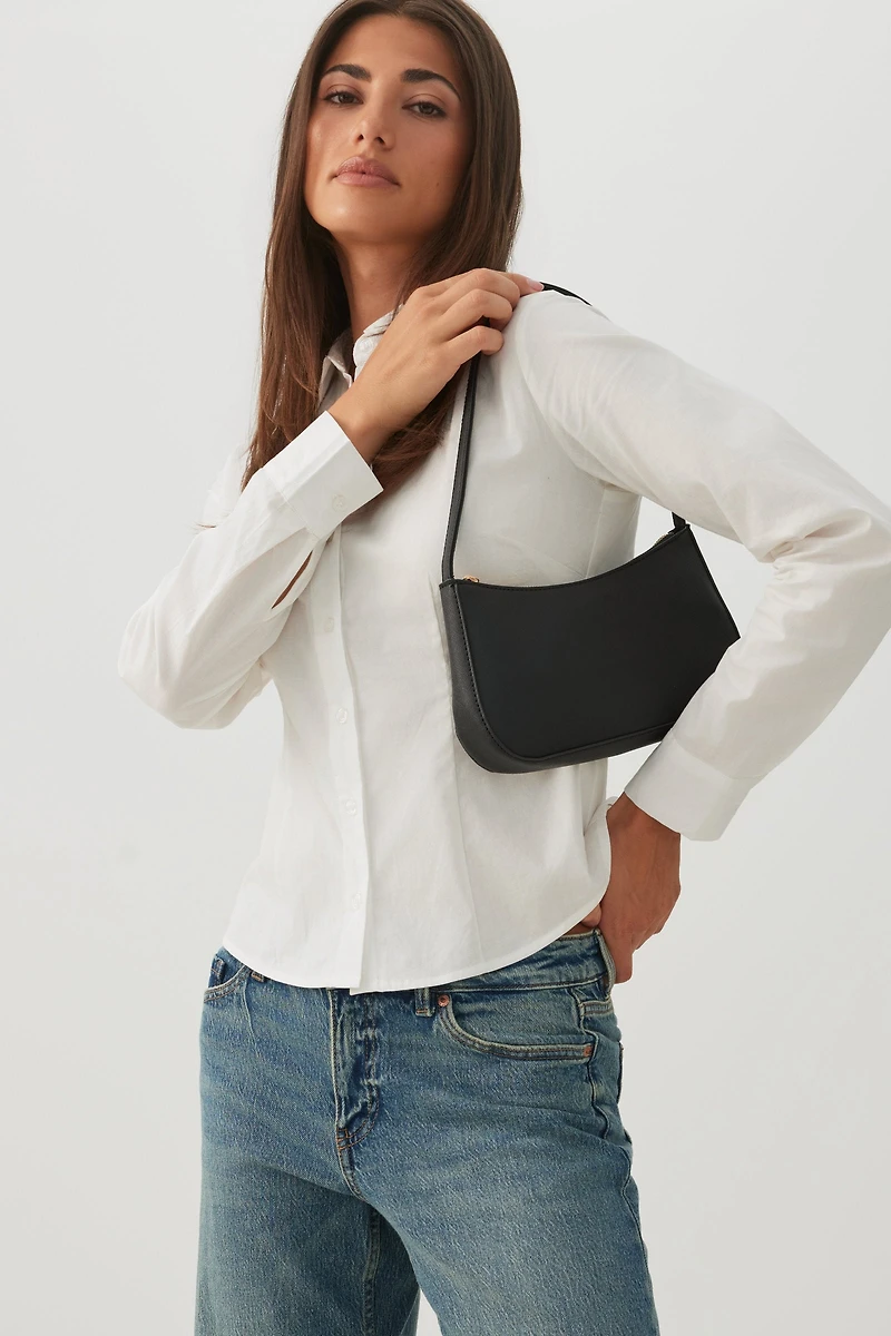 Textured Shoulder Bag