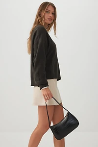 Croco Shoulder Bag
