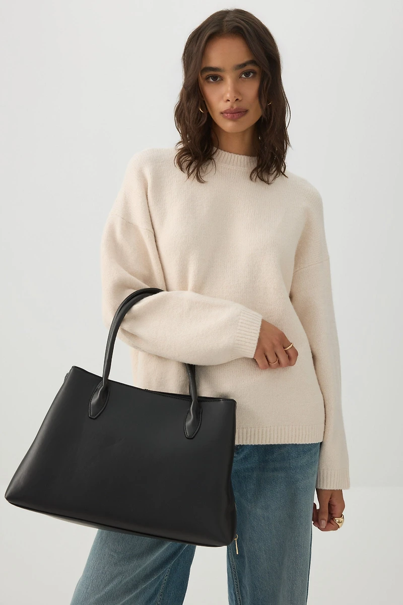 Sac fourre-tout en faux cuir