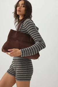 Sac fourre-tout en faux suede
