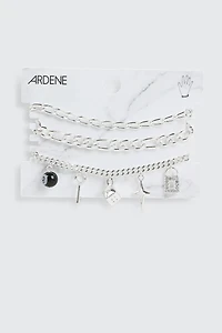 3-Pack Charm Chain Bracelets