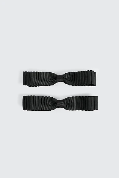 Duo de boucles à cheveux en ruban côtelé