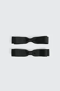 Duo de boucles à cheveux en ruban côtelé