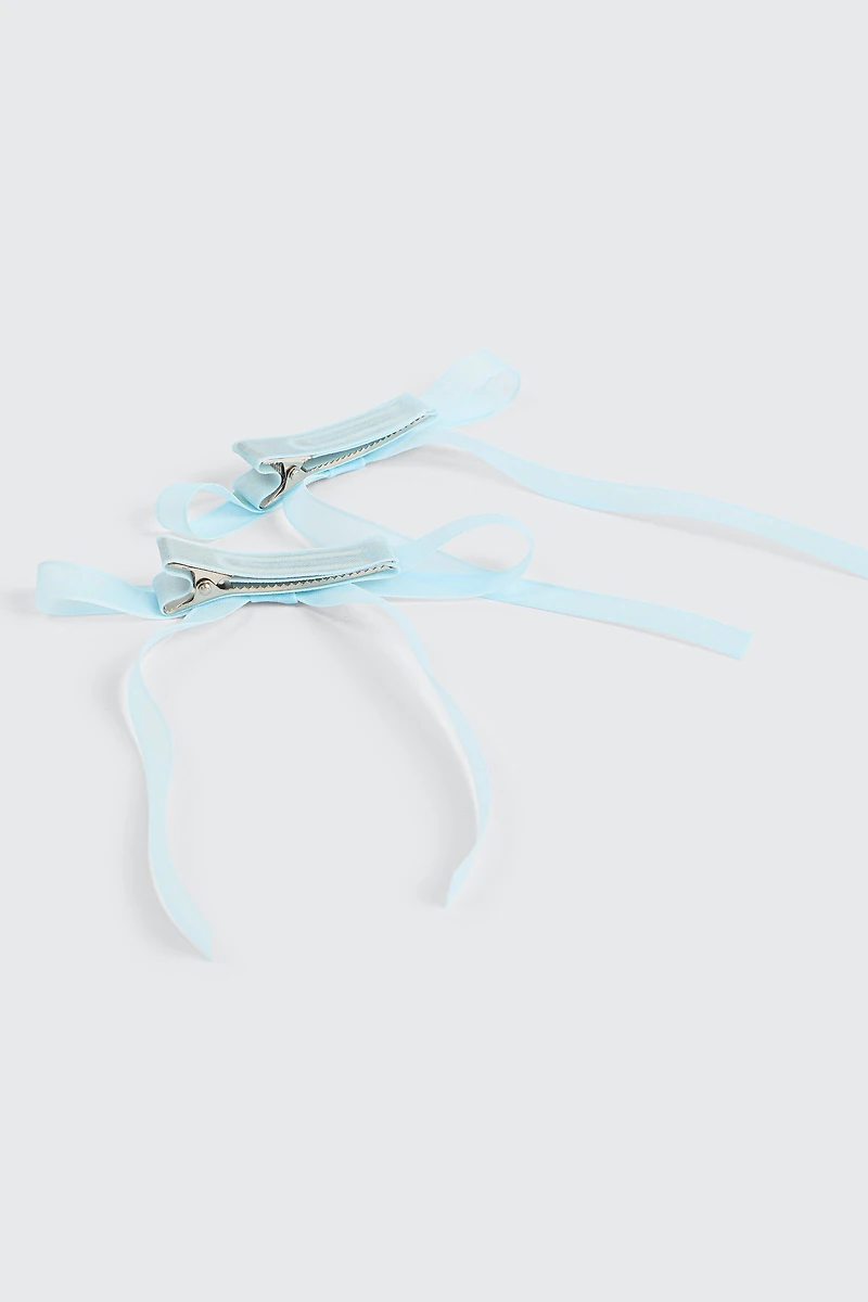 2-Pack Tulle Hair Bows