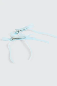 2-Pack Tulle Hair Bows
