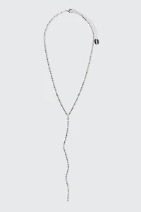 Rhinestone Lariat Necklace