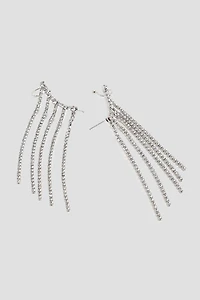 Dangle Rhinestone Ear Cuffs