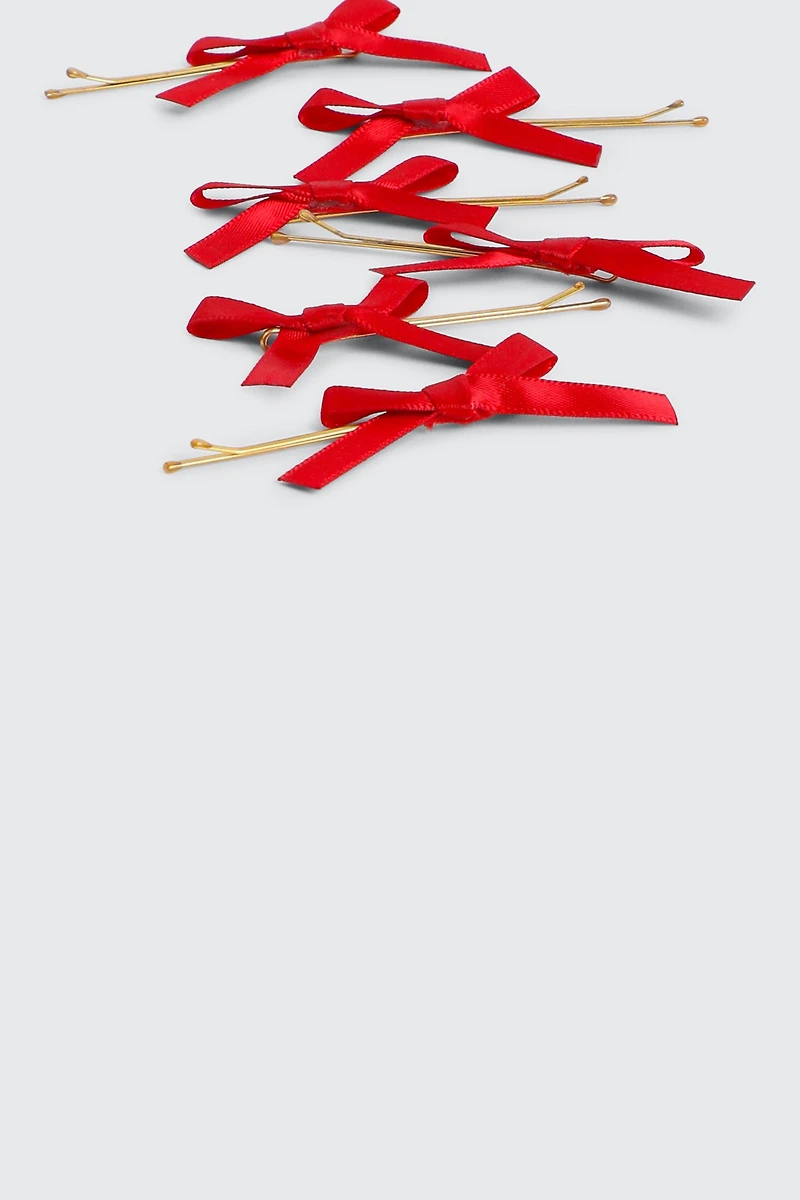 6-Pack Bow Hair Pins