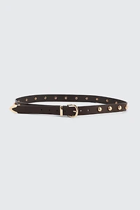Ceinture cloutée à bout en métal
