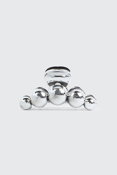 Pince à cheveux métallique à bulles