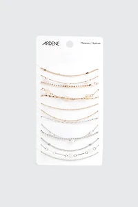 Lot de 13 bracelets perles et roses