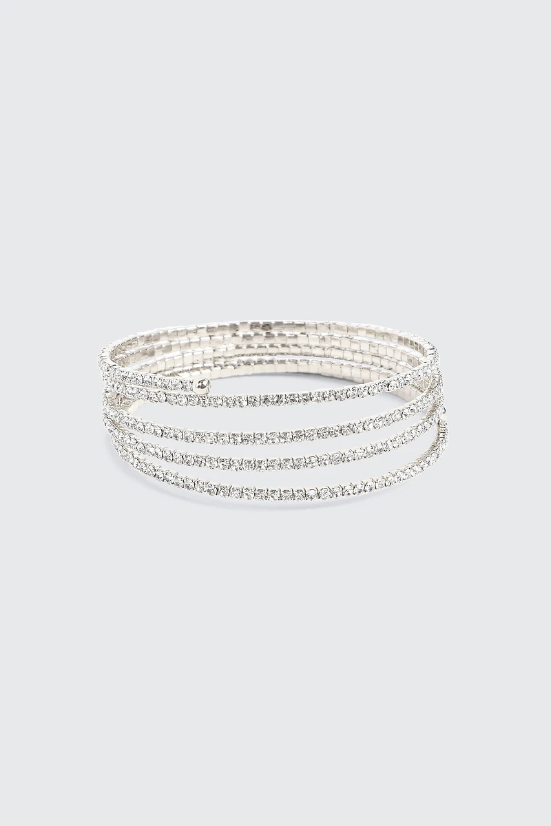 Bracelet spirale en pierres du Rhin