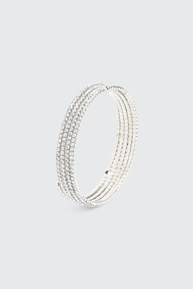 Bracelet spirale en pierres du Rhin