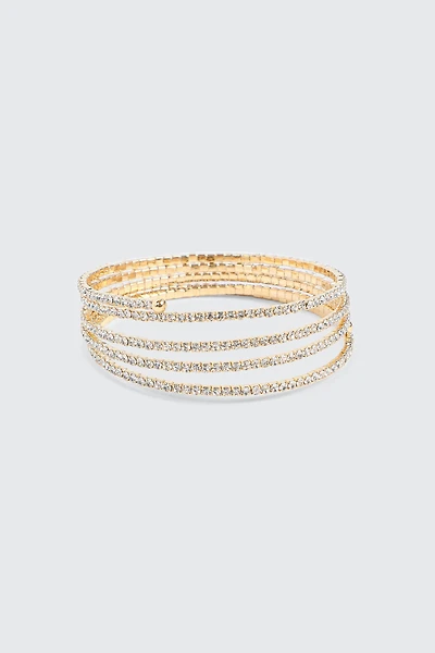 Bracelet spirale en pierres du Rhin
