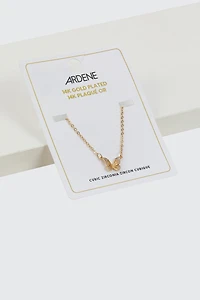 14K Gold Plated Butterfly Necklace