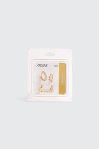 4-Pack 14K Gold Plated Cartilage Hoops