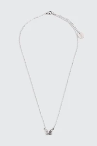 Collier papillon plaqué or 14K